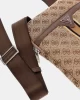 Guess ErkeK Bej/Kahverengi Milano 4G Logolu Mini Çapraz Çant
