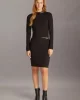 Calvin Klein Kadın Yüksek Bel Slim Fit Siyah Mini Kalem Etek