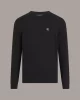 Calvin Klein Jeans  Erkek Modern Bisiklet Yaka Siyah Kazak
