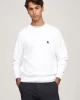 Tommy Hilfiger Erkek Monogram Logolu Beyaz Kazak