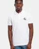 Calvin Klein Erkek Monogram Polo Yaka Beyaz T-shirt