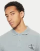 Calvin Klein  Erkek Polo Yaka Mavi T-shirt