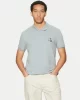 Calvin Klein  Erkek Polo Yaka Mavi T-shirt