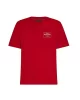 Tommy Hilfiger Erkek  Logolu Kırmızı T-Shirt