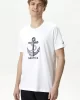 Nautıca  Erkek  Beyaz Standart  Fıt Kısa Kollu  T-Shirt