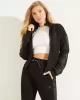 Guess New Allıe Scuba Zıp Sweatshırt Kadın Siyah Eşofman Üstü V2YQ17K7UW2-JBLK