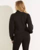 Guess New Allıe Scuba Zıp Sweatshırt Kadın Siyah Eşofman Üstü V2YQ17K7UW2-JBLK