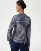 Guess New Josette Ls Top Kadın Mavi Gömlek W5RH16WDW82-P7VG