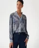 Guess New Josette Ls Top Kadın Mavi Gömlek W5RH16WDW82-P7VG