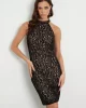 Guess Kadın Liza Dantelli Siyah Mini Elbise