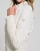 Guess New Vona Logo Jacket Kadın Beyaz Ceket W5RL00WGV30-G012
