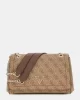 Guess Noelle Convertıble Xbody Flap Kadın Kahverengi Çapraz Çanta HWBG7879210-LGW