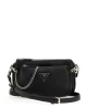 Guess Noelle Dbl Pouch Crossbody Kadın Siyah Mini Çanta HWZG7879710-BLA