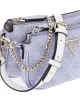 Guess Noelle Dbl Pouch Crossbody Kadın Mavi Mini Çanta HWBG7879710-BNN