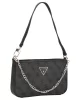 Guess Noelle Mını Top Zıp Shoulder Kadın Antrasit Mini Çanta HWBG7879720-CLO
