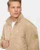 Calvin Klein Erkek Fermuarlı Bej Bomber Ceket