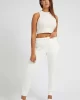 Guess Allıe Scuba Jogger Pant Kadın Krem Eşofman Altı V2YB18K7UW2-G6K5
