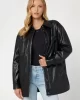 Guess Pu Mareva Shacket Kadın Siyah Ceket W4YL22WF8Q0-JBLK