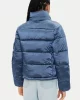 SHINY MONOLOGO ND SHORT PUFFER