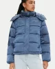 SHINY MONOLOGO ND SHORT PUFFER