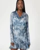 Guess Sıbılla Ls Belt Dress Kadın Mavi Elbise W5RK35WDW82-P7VG