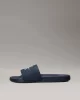Calvin Klein Kadın Lacivert Canvas Logolu Terlik