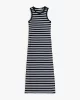 Tommy Hilfiger Kadın Lacivert Slim Fit Ribana Midi Elbise