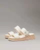 Calvin Klein Kadın Tuval Platform Espadril Terlik