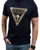 Guess Ss Bsc Chaın Trı Logo Tee Erkek Lacivert T-Shirt M5RI49K9RM1-G7V2