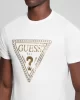 Guess Ss Bsc Chaın Trı Logo Tee Erkek Beyaz T-Shirt M5RI49K9RM1-G011