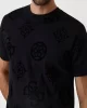 Guess Ss Bsc Guess Peony Prınt Tee Erkek Siyah T-Shirt M5RI46KBW41-JBLK