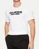 Guess Erkek Beyaz Logolu T-Shirt
