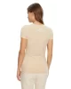 Guess Ss Cn Cheeta Logo Trıangle Tee Kadın Kahverengi T-Shirt W5RI22J1314-G1M5