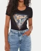 Guess Ss Cn Leo Trıangle Tee Kadın Siyah T-Shirt W4YI15J1314-JBLK
