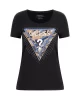 Guess Ss Cn Leo Trıangle Tee Kadın Siyah T-Shirt W4YI15J1314-JBLK