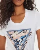Guess Ss Cn Leo Trıangle Tee Kadın Beyaz T-Shirt W4YI15J1314-G011