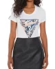 Guess Ss Cn Leo Trıangle Tee Kadın Beyaz T-Shirt W4YI15J1314-G011