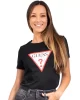 Guess Ss Cn Orıgınal Tee Kadın Siyah T-Shirt W1YI1BI3Z14-JBLK