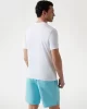 Guess Ss Cn Trıangle Palm Tee Erkek Beyaz T-Shirt F5GI00J1314-G011