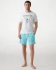 Guess Ss Cn Trıangle Palm Tee Erkek Beyaz T-Shirt F5GI00J1314-G011