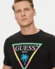 Guess Ss Cn Trıangle Palm Tee Erkek Siyah T-Shirt F5GI00J1314-JBLK