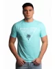 Guess Ss Cn Trıangle Palm Tee Erkek Mavi T-Shirt F5GI00J1314-A73B