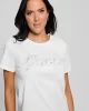Guess Ss Scrıpt Lace Logo Easy Tee Kadın Beyaz T-Shirt W5RI08K9RM1-G011