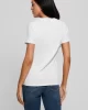 Guess Ss Scrıpt Lace Logo Easy Tee Kadın Beyaz T-Shirt W5RI08K9RM1-G011