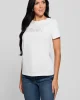 Guess Ss Scrıpt Lace Logo Easy Tee Kadın Beyaz T-Shirt W5RI08K9RM1-G011
