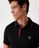 Guess Ss Tech Stretch Polo Erkek Siyah T-Shirt M4YP35KCBM0-JBLK