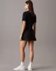 Calvin Klein Kadın Siyah Regular Fit Logolu Crop T-Shirt