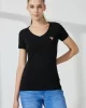 Guess Ss Vn Mını Trıangle Tee Kadın Siyah T-Shirt W2YI45J1314-JBLK