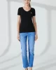 Guess Ss Vn Mını Trıangle Tee Kadın Siyah T-Shirt W2YI45J1314-JBLK