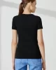 Guess Ss Vn Mını Trıangle Tee Kadın Siyah T-Shirt W2YI45J1314-JBLK